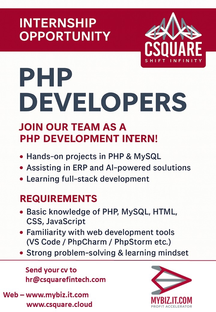 MyBiz Internship Programme – Ad